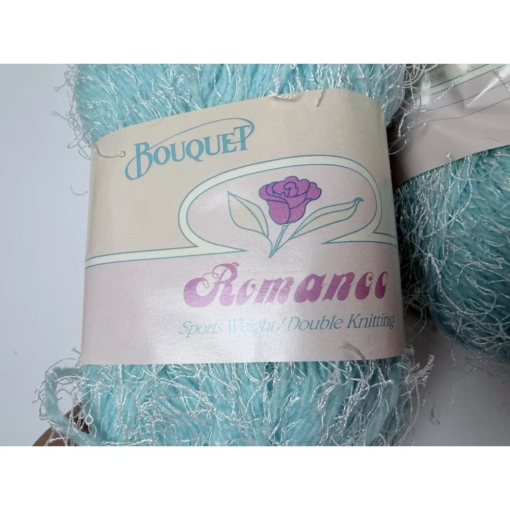 Spinrite Bouquet Romance Yarn 6 Skeins 170 Yd Pink Blue 75% Acrylic 25% Nylon‎
